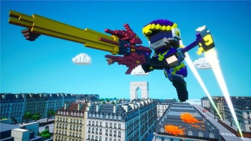 数码方块地球防卫军PS4版：畅快卡通世界守卫战