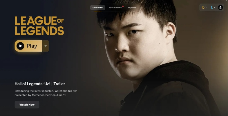 Uzi传奇加持！《英雄联盟》名人堂礼包上午狂卖千万