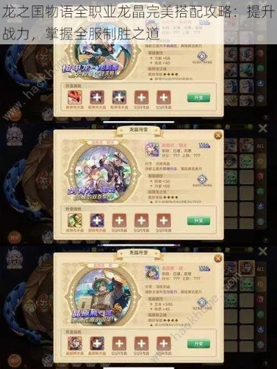 《星昼龙晶搭配攻略：龙之国物语高效合成技巧》