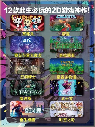 二维游戏盘点：十大耐玩佳作，哪款才是你的最爱？