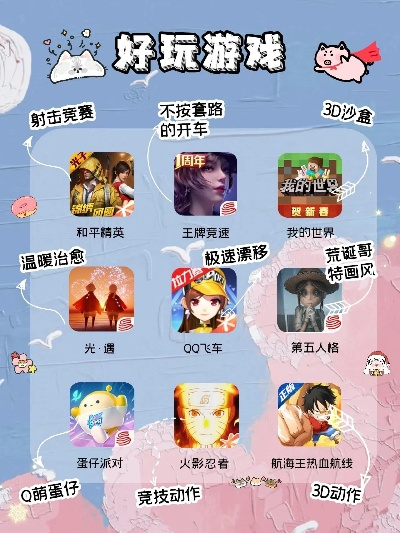 卡通游戏推荐：热门下载排行，这些游戏必玩！