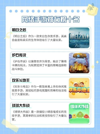 《热门游戏大盘点：揭秘玩家最爱点击的十大游戏》
