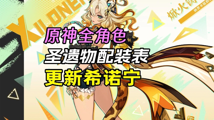 原神希诺宁圣遗物搭配攻略：打造强力角色必备秘籍