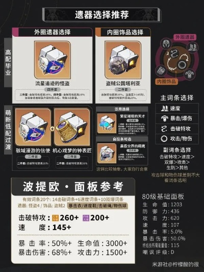 崩坏星穹铁道波提欧养成攻略：必备材料一览及高效培养技巧