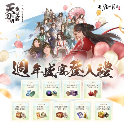 天刀手游五周年狂欢第三波！50万积分盛宴即刻开启，福利大放送！
