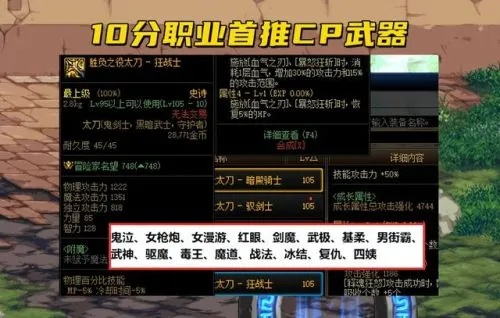 DNF110级男柔道装备攻略：高效搭配与装备推荐解析