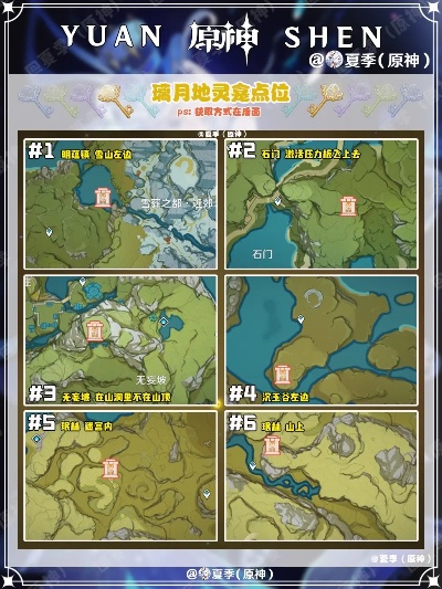 原神璃月地灵龛位置揭秘！地图分布攻略指南