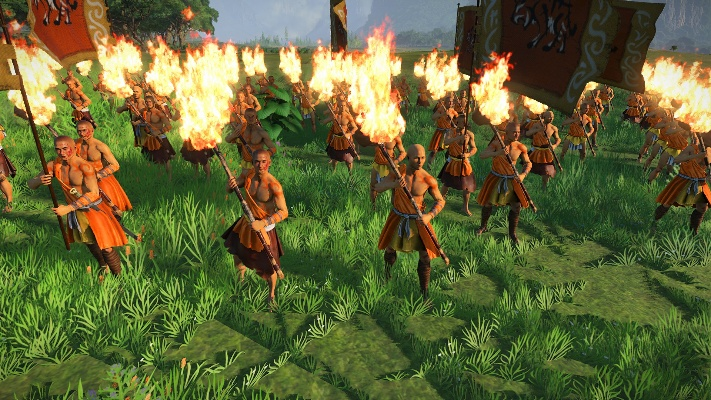 南蛮战火燃，滑铲无用火攻强