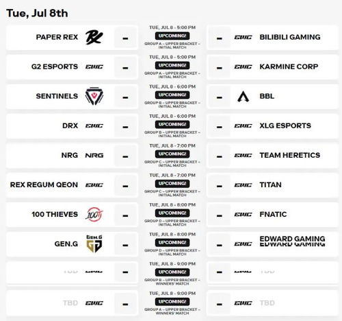 2025EWC无畏契约电竞世界杯赛程速览，揭秘全新赛事亮点