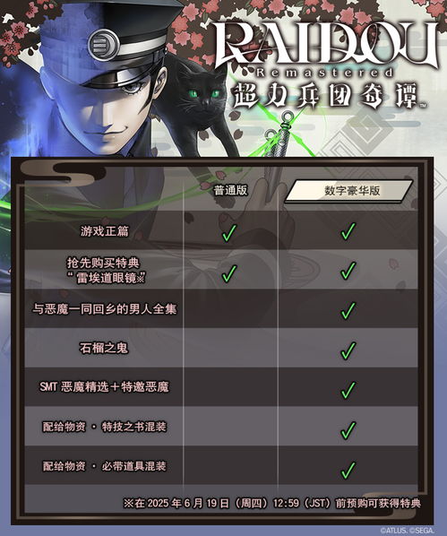 《葛叶雷道复刻版》预购攻略：揭秘奖励与版本差异全解析