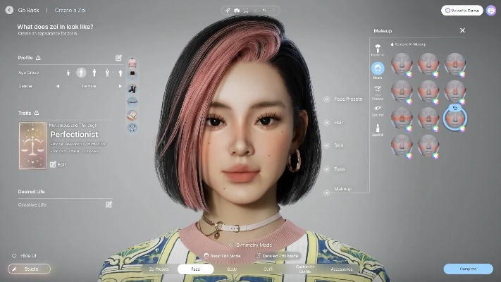 《云族裔inzoi》人物打造秘籍：轻松掌握个性角色创建技巧