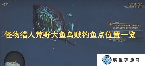 《荒野猎人钓点攻略》大鱼乌贼、盾章菊螺钓法揭秘！