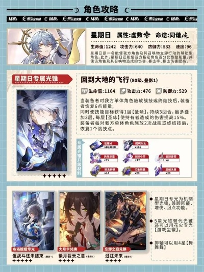 《崩坏星穹铁道》星期日技能前瞻解析：抽取星期日，价值攻略揭秘