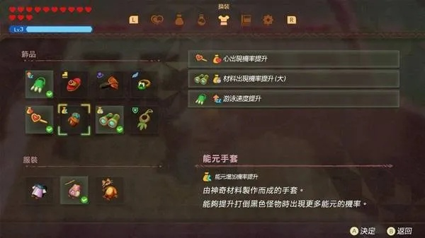 《塞尔达传说》全饰品效果解析与高效收集技巧攻略