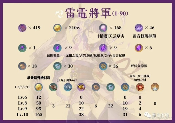 《原神》5.0雷电将军养成攻略：深度解析雷电将军培养技巧与价值提升