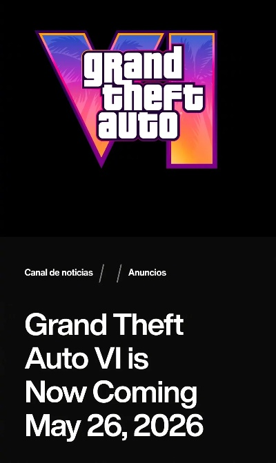 《GTA6》发售延期揭秘：2026年11月19日新篇章启幕