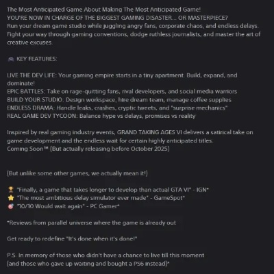 GTA6跳票引母公司股价大跌，玩家热议“鸽王”新动态