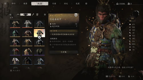 《黑神话悟空》披挂图鉴揭秘：第三章装备一览攻略新视角