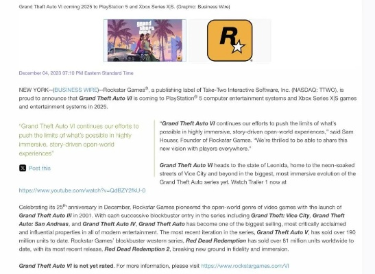 错过《GTA6》？2028年主机玩家必看新攻略！