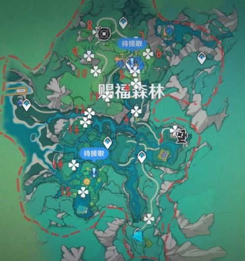 《原神》赐福森林飞羽分布详览，探秘欢声之地新奥秘