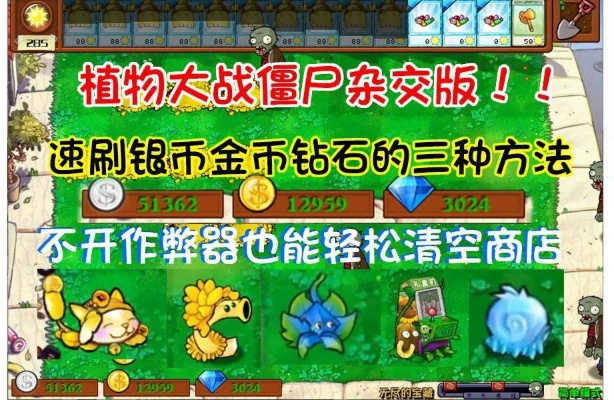 《植物大战僵尸杂交版》金币快速获取攻略，高效刷金技巧大揭秘！