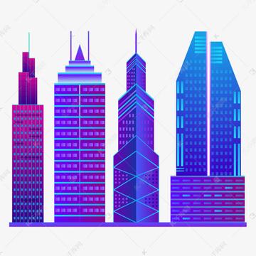 赛博朋克炫彩霓虹，摩天大楼新视界