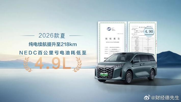 比亚迪2026款混动MPV上市，19.68万起，20万内轻松入手，环保新选择！