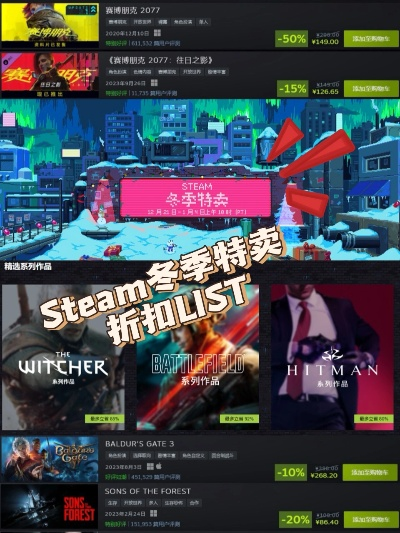 Steam冬促大揭秘：精选折扣游戏清单速览
