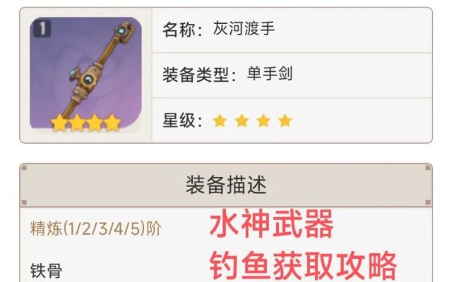 轻松解锁《原神》枫丹钓鱼神器，灰河渡手获取攻略大揭秘！