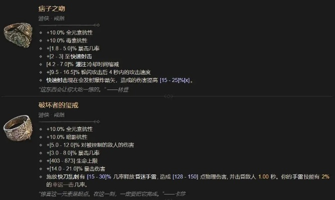 《暗黑4》S2武器词条收益揭秘，全新排行榜出炉！