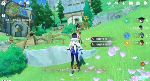 草地上花海探秘：《原神》世界任务攻略新视角