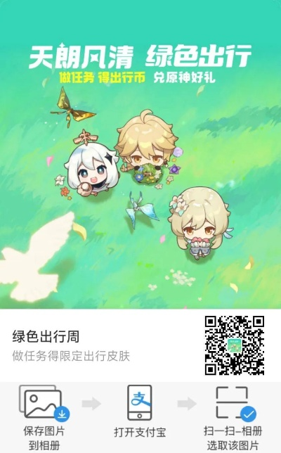 绿色出行新风尚，原神支付宝携手打造环保之旅