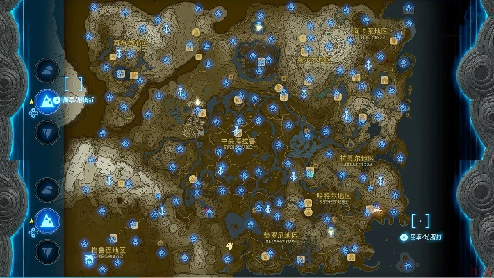 《塞尔达传说》神庙分布图，一图览尽王国泪点秘境