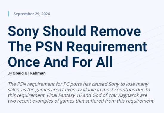 索尼取消PC移植内幕曝光：Jez Corden透露真相，猜测成谜！