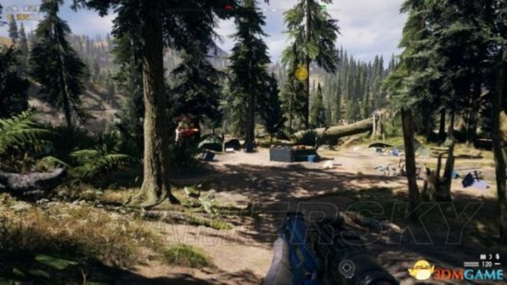 孤岛惊魂5全收集攻略：哨站狩猎钓鱼秘境图解