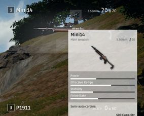 《绝地求生》Mini14深度评测：性能解析，Mini14实战利器！