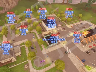 《堡垒之夜》宝藏地图，自动贩卖机位置速查攻略！