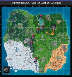 《堡垒之夜》烟花攻略：第四周烟花位置速查秘籍