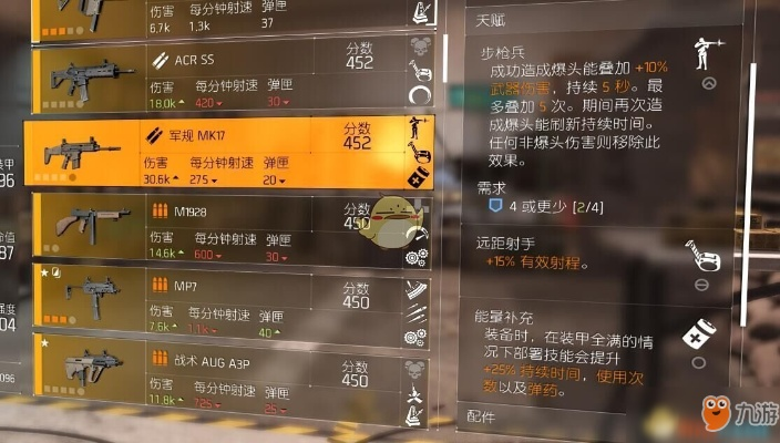 《全境封锁》武器天赋解析：解锁战斗新境界