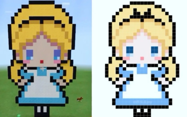 《我的世界》Saber像素画建造攻略：深度解析全新创意技巧