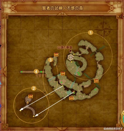 《勇者斗恶龙11》全宝箱秘境攻略，一图掌握珍稀物品位置