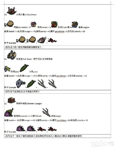 《饥荒》海难生存攻略：食谱解析、物品指南与怪物揭秘大全