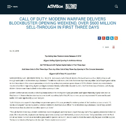 《COD》创始人离世，EA收购尘埃落定，股东全力支持新篇章开启