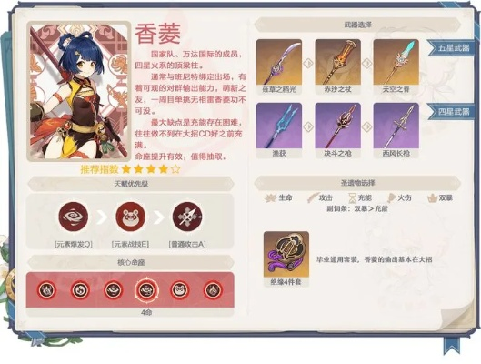 香菱装备搭配攻略：打造最强队伍，解锁全新战斗价值