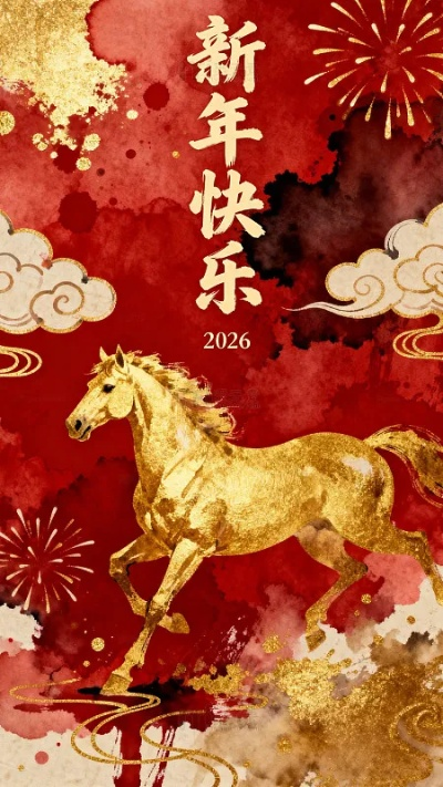 红马新年剑星图贺，万事如意迎新篇