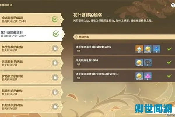 《原神》溢神攻略：解锁第四关高分秘籍，掌握全新策略！