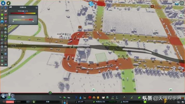 城市天际线攻略：高效交通规划新策略