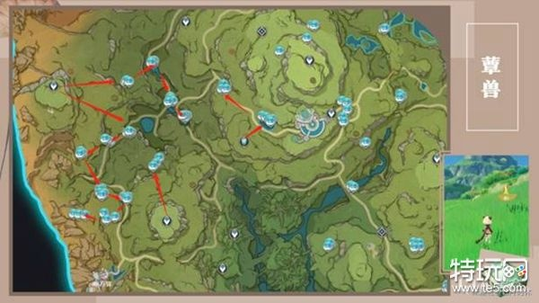 《原神》松珀香采集攻略：一图掌握香草分布秘境