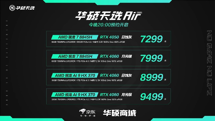 锐龙9 HX 465+RTX 5060华硕天选Air 2026预约，性价比新标杆8499元起