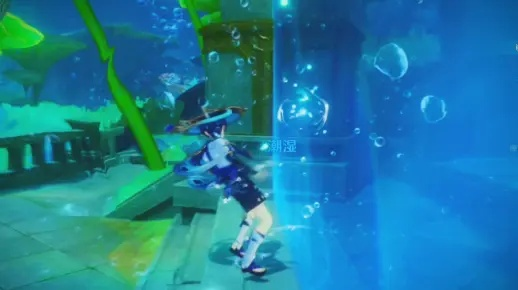 原神枫丹水下战斗，3招瞬破精英盾 零耗氧刷晶化骨髓全流程